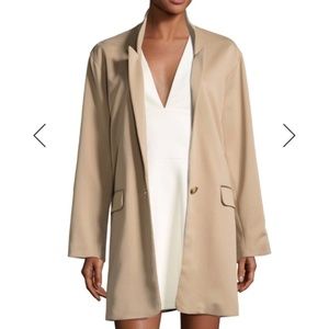 NWT Halston Heritage Single-Breast Camel Blazer S